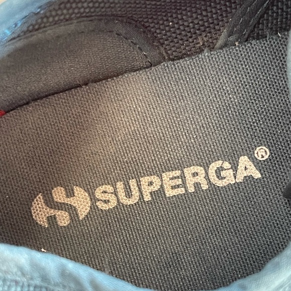 Superga Cotu Classic S000010 Blue Sneaker Shoes Size US W 8.5 - Picture 8 of 10
